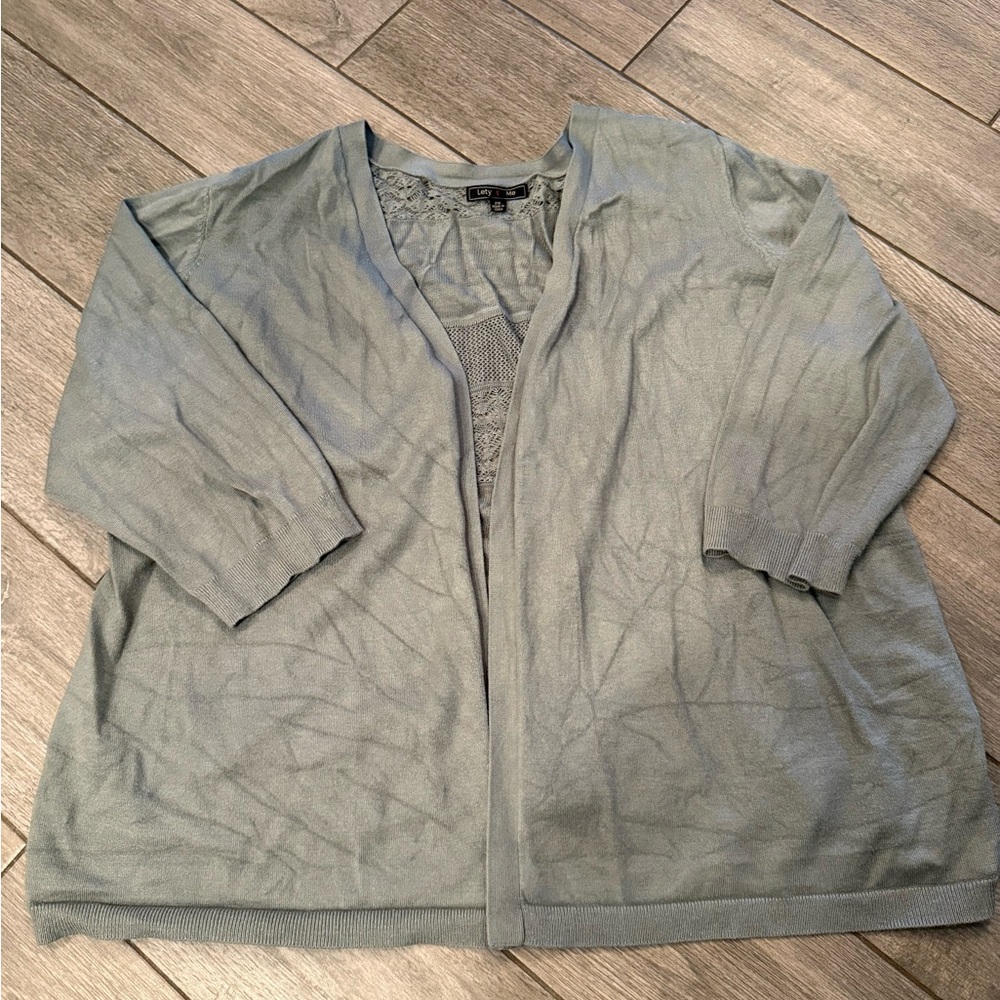 Lace back Cardigan Sweater